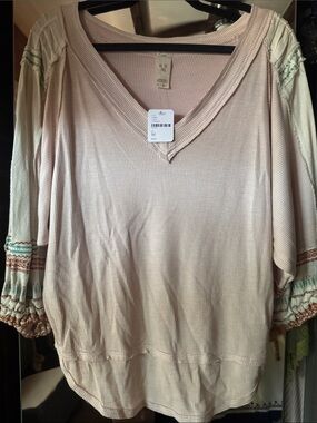 Free People’s  Women's V-Neck Thermal Pullover